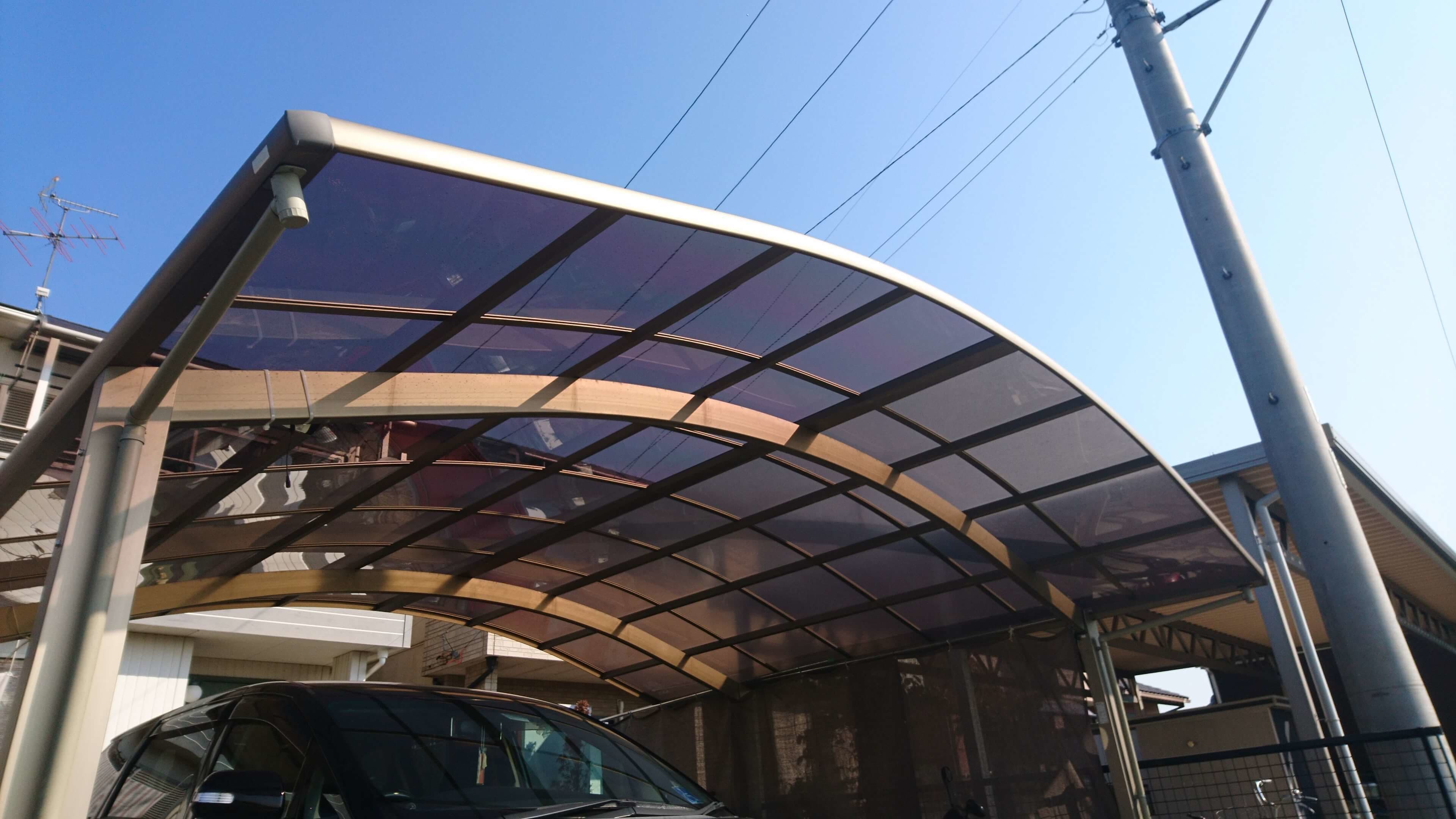 カーポート屋根パネル交換 東郷町 | カーポート修理ならエクステリアの窓口東郷町