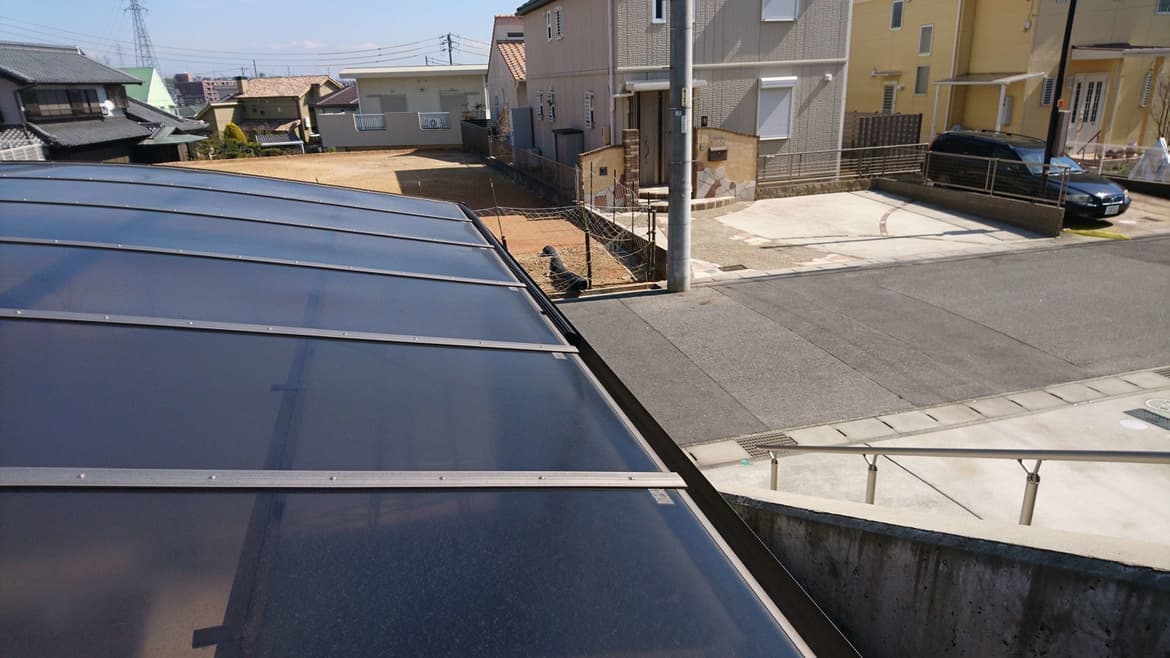 落ち葉除けネット設置 東郷町 | カーポート修理ならエクステリアの窓口東郷町