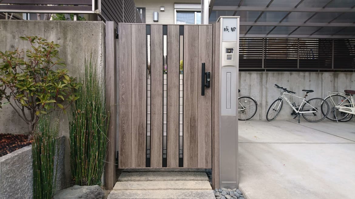 片開き門扉取替え 東郷町 | 門扉の取替えならエクステリアの窓口東郷町