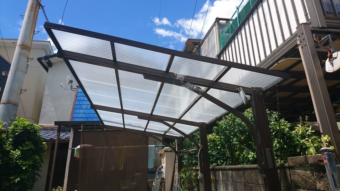 カーポート波板張替え 東郷町 | カーポート修理ならエクステリアの窓口東郷町